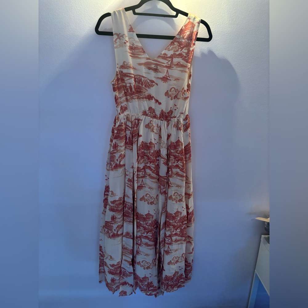 Reformation Farah Sleeveless V-Neck Midi Dress - Picture 7 of 7